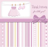 baby girl shower announcement N15