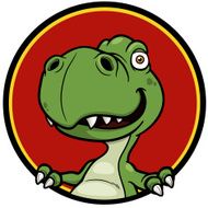 cartoon dinosaur N245