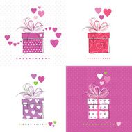 valentine`s day greeting cards collection