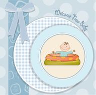 baby bathe in a small pool