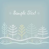 Decorative winter background
