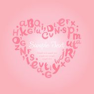 Decorative background with typographic hand written frame for text
