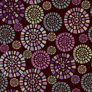 Bright abstract round seamless pattern