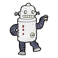 cartoon dancing robot N11