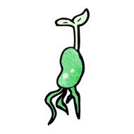 cartoon sprouting seedling N4