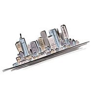 Cityscape background for your design urban art