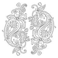 Paisley Ethnic ornament N3