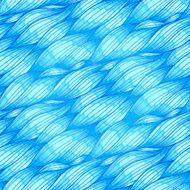 Blue hair waves vector seamless pattern N3