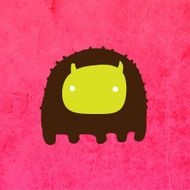 Alien Monster Cartoon Illustration Doodle Design Paper Background