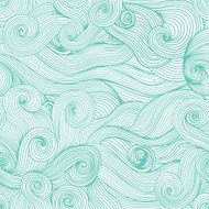 Seamless wave hand-drawn pattern N81