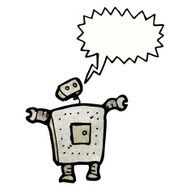 shouting robot cartoon N8