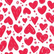 Seamless pattern with valentine hearts N8