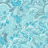 Vector seamless texture with abstract flowers N6