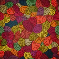 Seamless hand-drawn abstract pattern N4