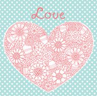 Floral heart N16