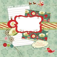 Cute Christmas scrapbook elements N3