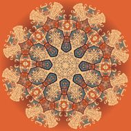 Oriental mandala motif N15