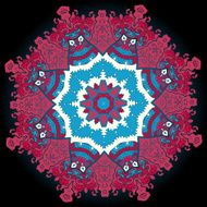 Oriental mandala motif N16