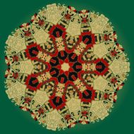 Oriental mandala motif N25