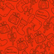Christmas stockings seamless background N2
