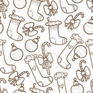 Christmas stockings seamless background N3