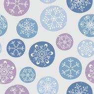 Seamless snowflakes pattern N2