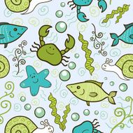 Seamless pattern underwater N2