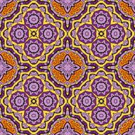 Ornamental round seamless pattern with many details N8