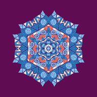 mandala ornament with space for your text Vector image