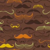 Gentlemen&#039;s Club Mustache seamless pattern N4