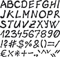 Doodle Character Type Set