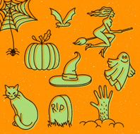 Halloween Doodles N18