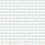 Seamless text pattern with snowflakes