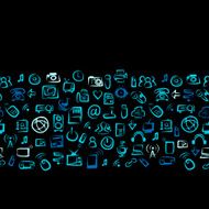 Seamless pattern with IT devices for your design N2