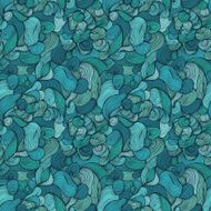 Seamless abstract hand-drawn pattern N23