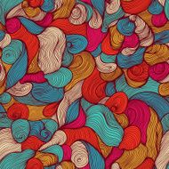 Seamless abstract hand-drawn pattern N24