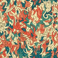 Seamless fur or flame pattern background N2