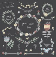 floral decorative elements N4