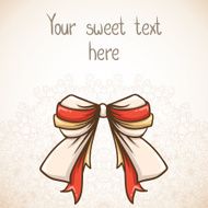 Lace background with bow