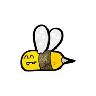 funny cartoon bee N38