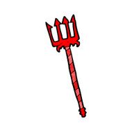 cartoon devil pitchfork N2