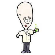 cartoon genius scientist N36