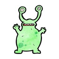 cartoon funny alien N6