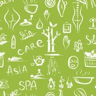 Massage and spa concept seamless pattern for your design N5