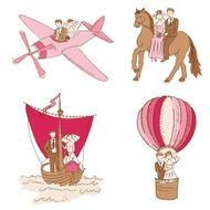Bride and Groom - Wedding Doodle Set N2
