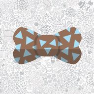 bow on cute cartoon doodle hipster seamless pattern