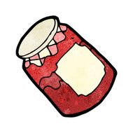 Cartoon Jam Jar N30