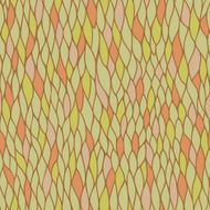 Seamless linear doodle abstract tangled pattern