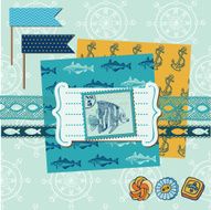 Scrapbook Design Elements - Nautical Sea Theme N2