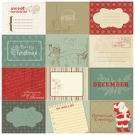 Set of Christmas Vintage Design Elements N2